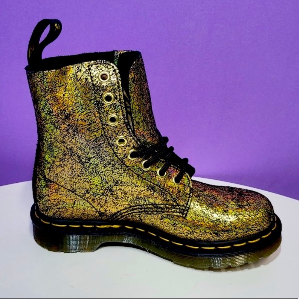 Dr.Martens Pascal Gold Iridescent Crackle - Picture 5 of 10